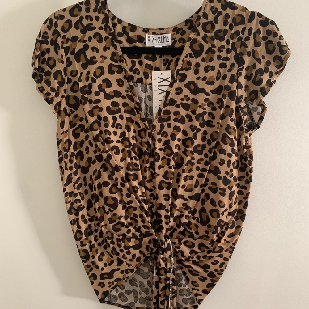 XIX Palms tie front top